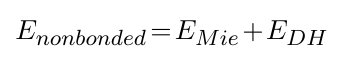 sOPEP2 Non bonded Equation
